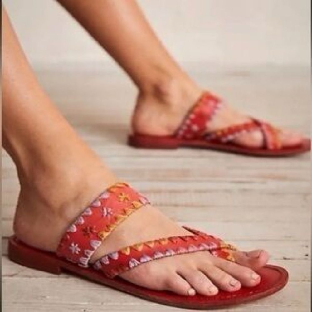 Free People Bella Caia leather sandals